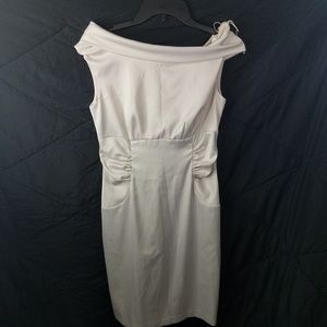 Cream cocktail dress